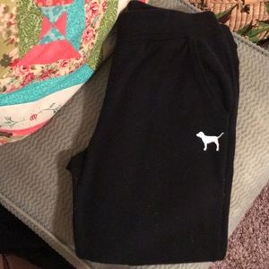 VS Pink Black Joggers
